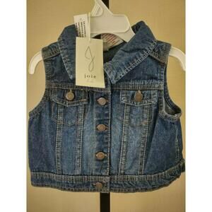 NWT Joie Toddler Girl's Denim Vest Size XS (4)